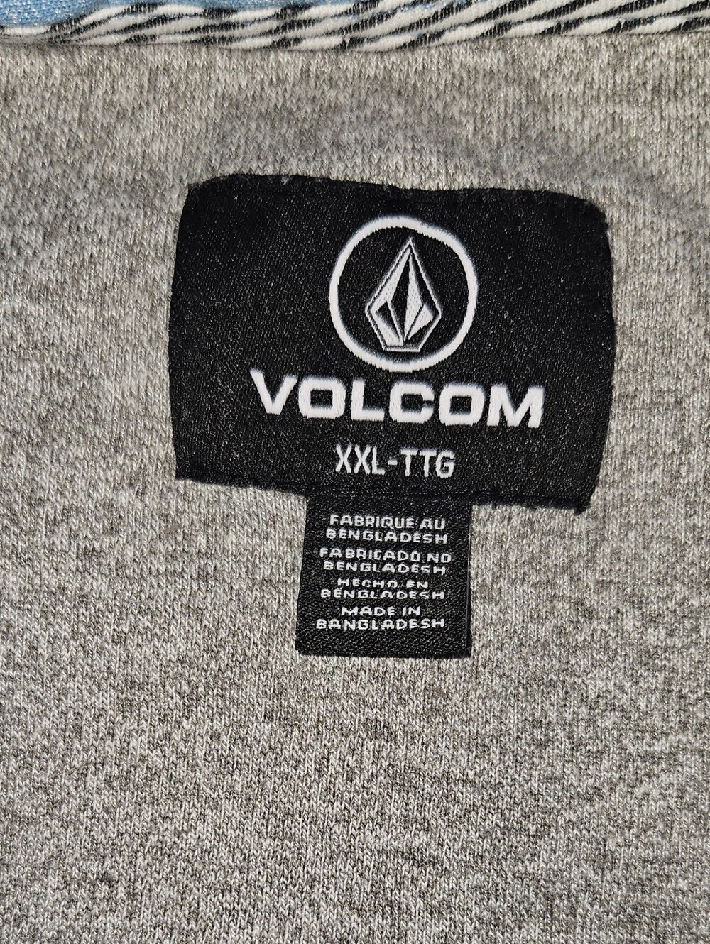 Volcom Men's 2XL Light Blue Short Sleeve Polo Shirt - Picture 6 of 11